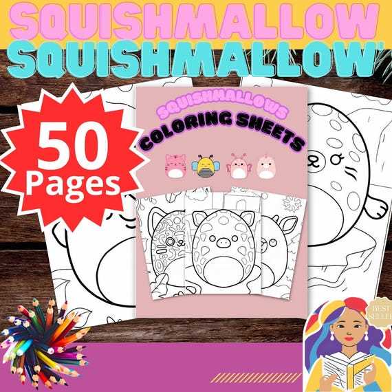 printable squishmallow coloring pages