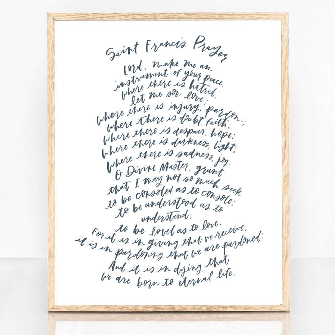 printable st francis prayer