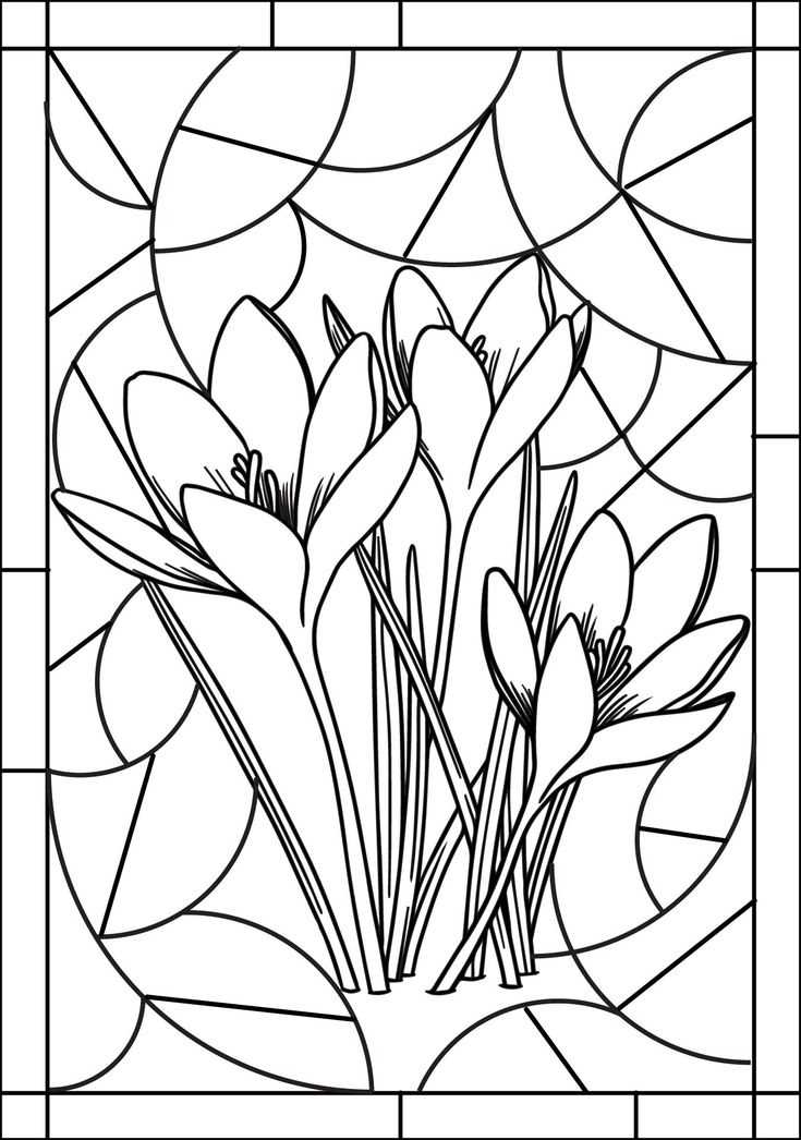 printable stained glass design