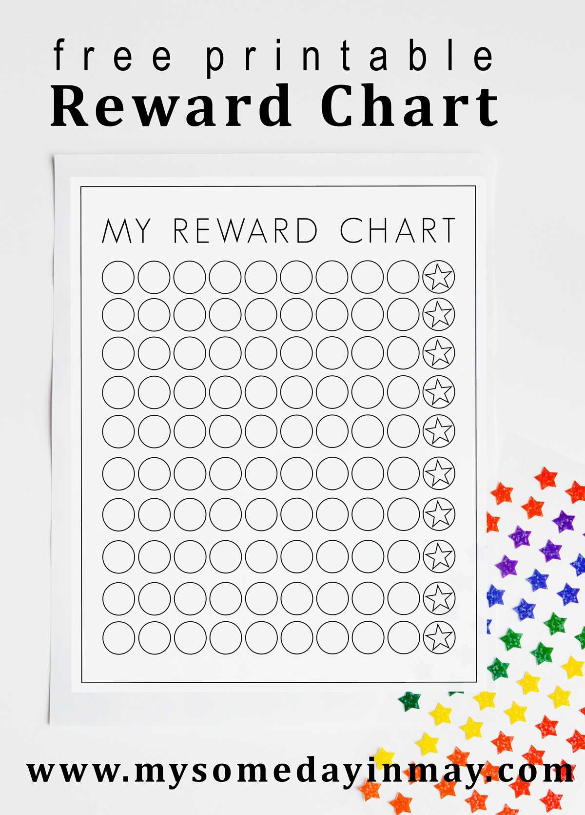 printable sticker chart