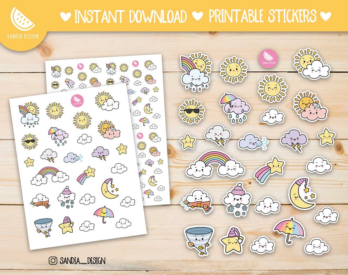 printable sticker designs