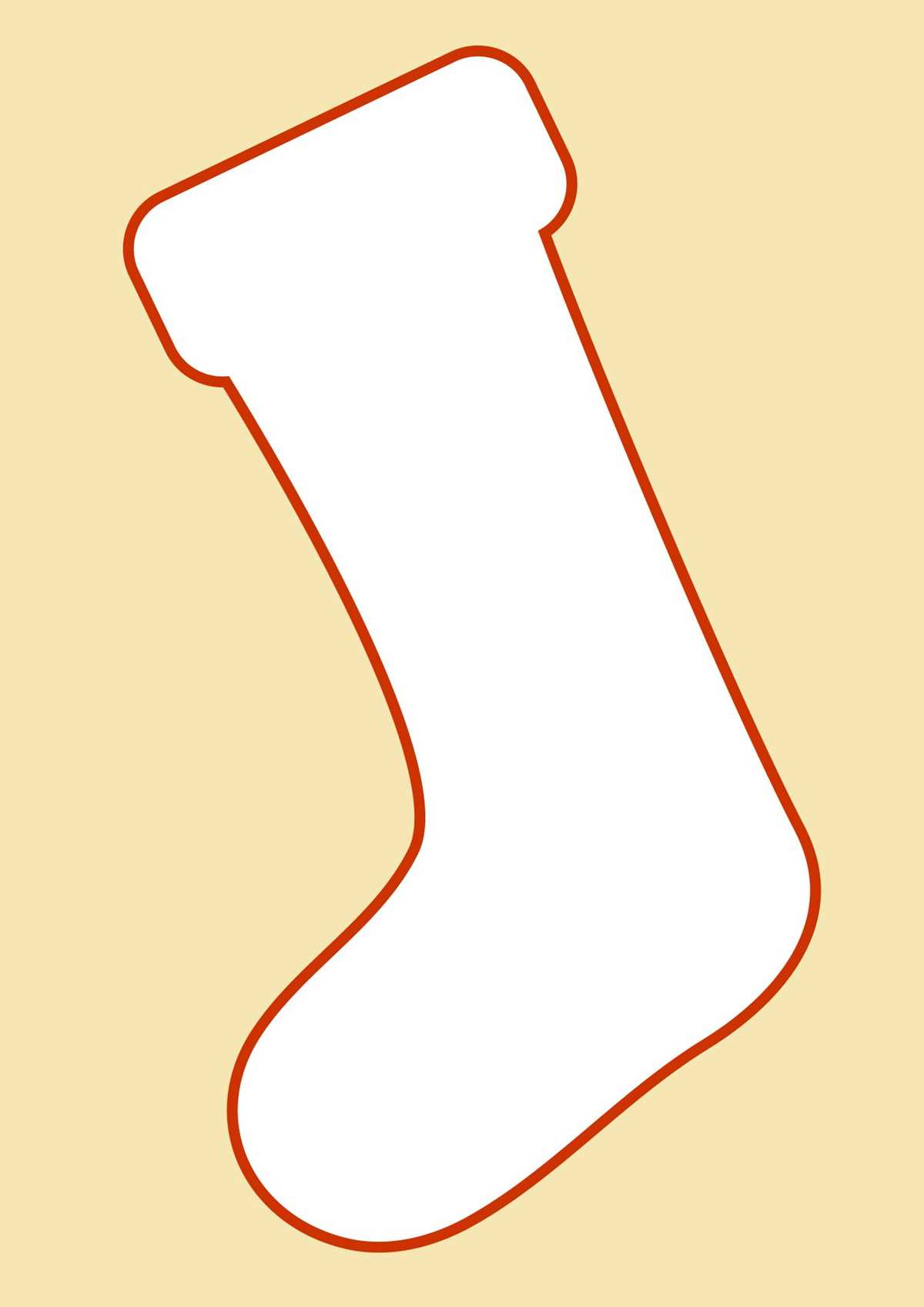 printable stocking template