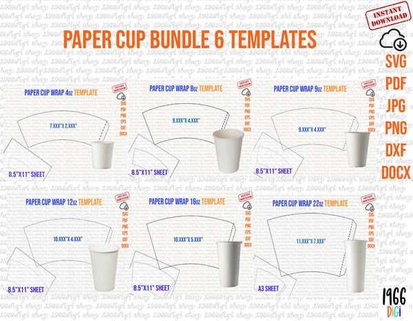 printable styrofoam cups