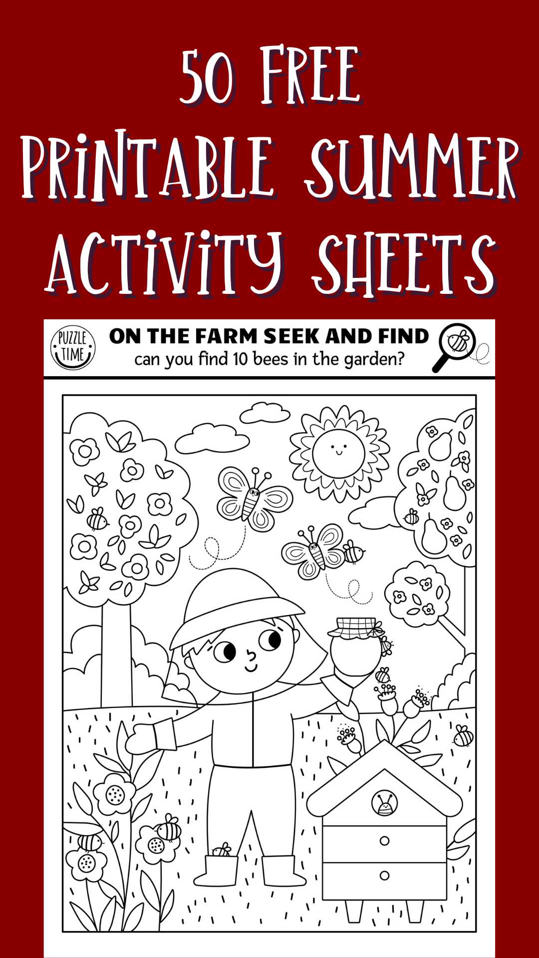 printable summer activity pages