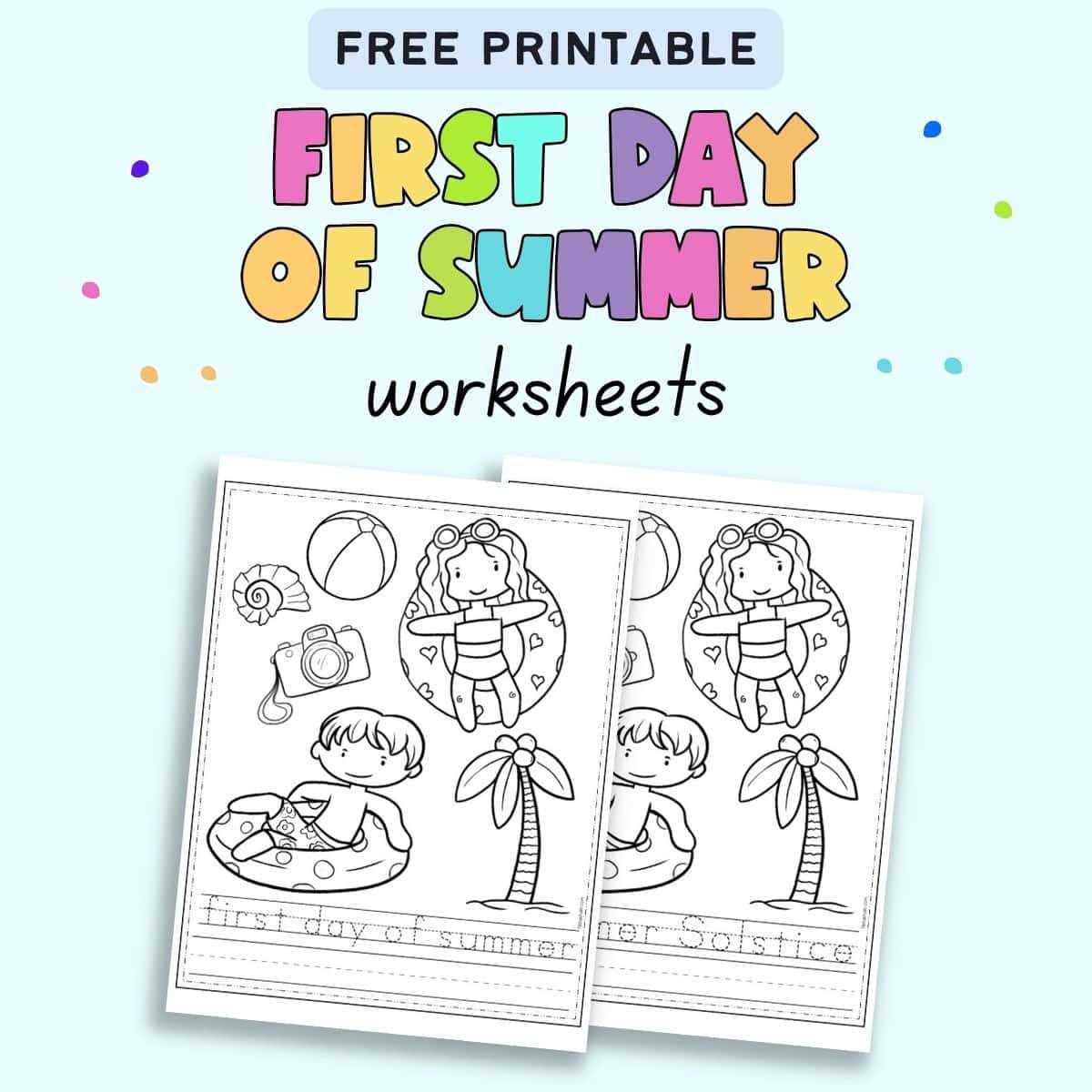 printable summer worksheets