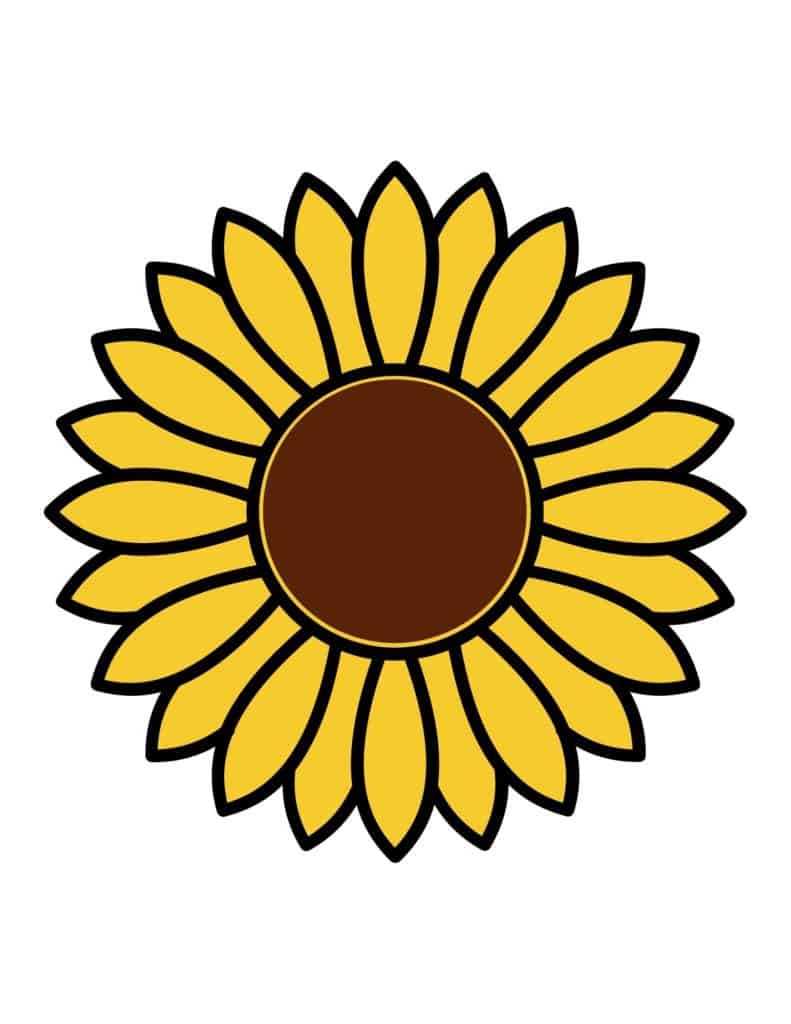printable sunflower images