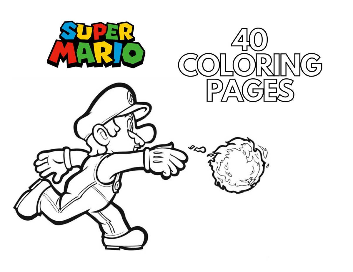 printable super mario coloring pages