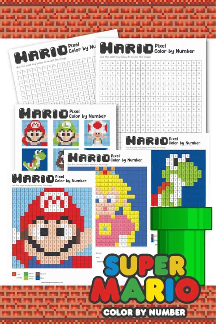 printable super mario coloring pages