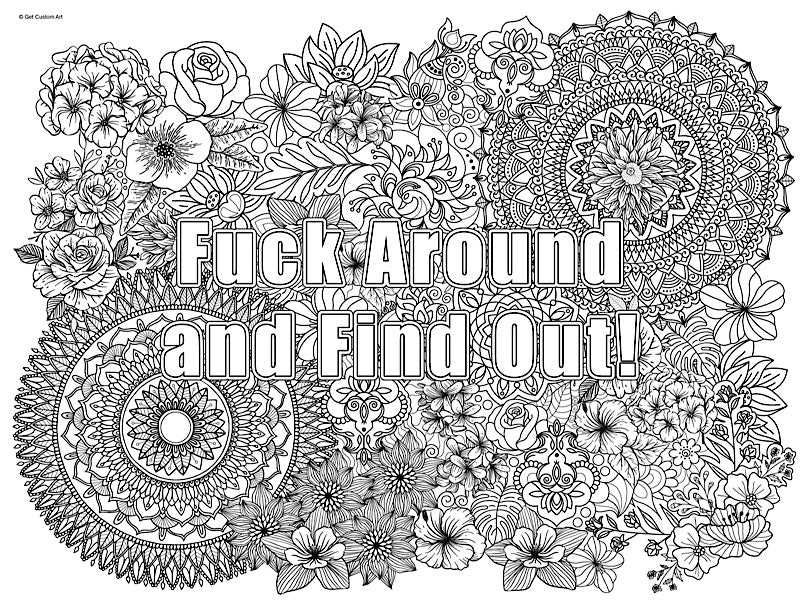 printable swear word coloring pages