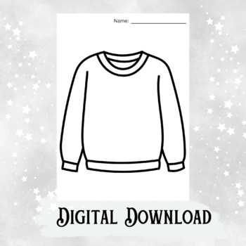 printable sweater template