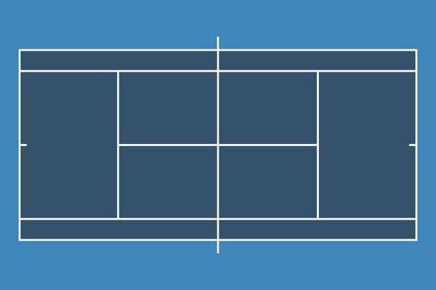 printable tennis court diagram