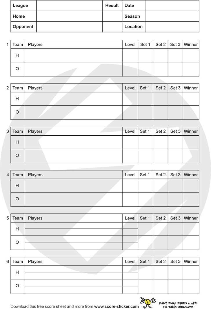 printable tennis score sheet