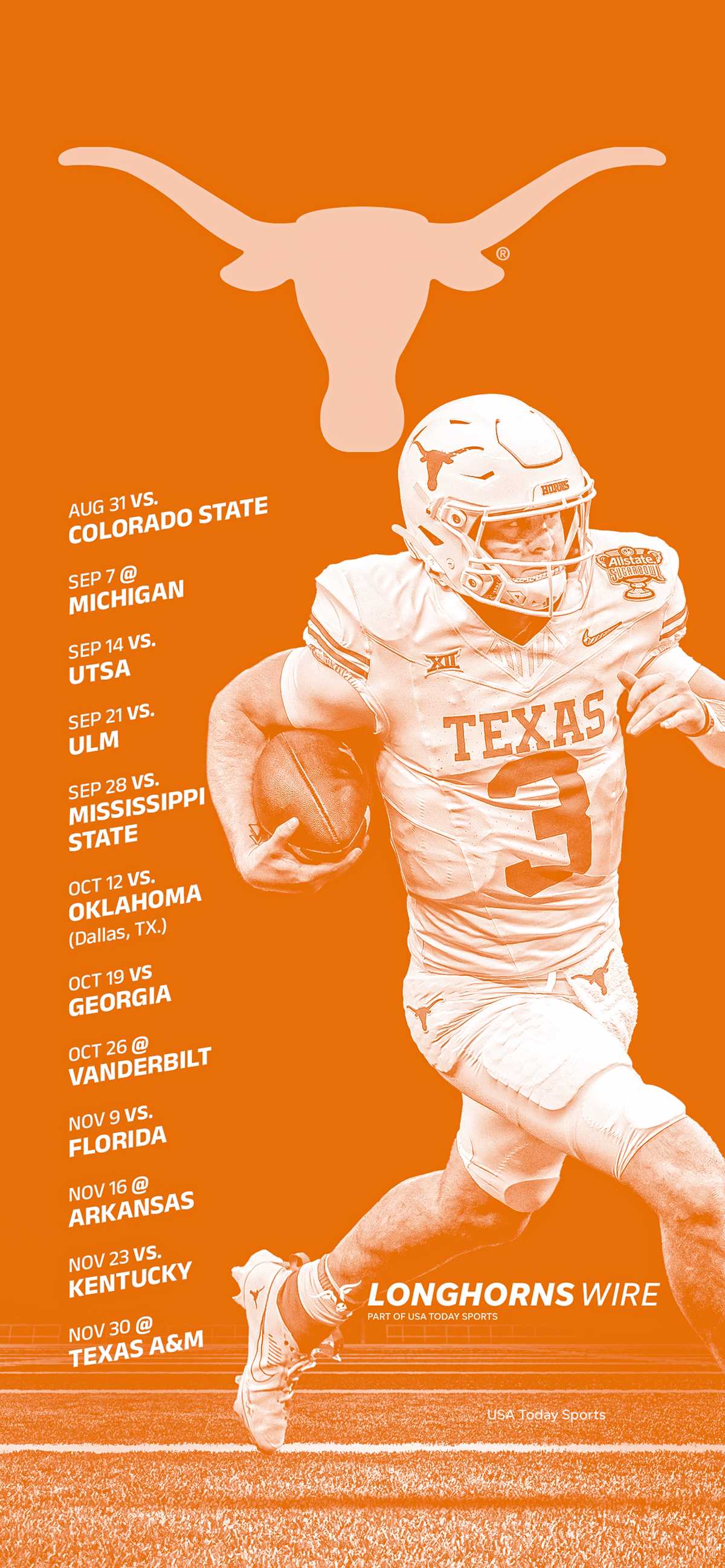 printable texas longhorns football schedule
