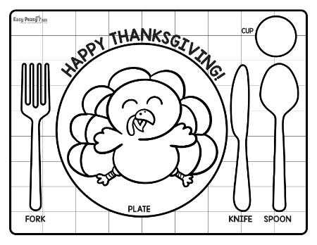 printable thanksgiving placemat craft