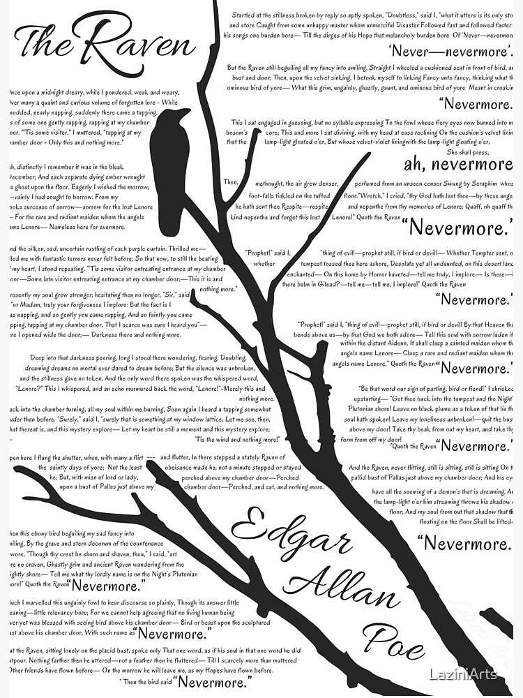 printable the raven poem