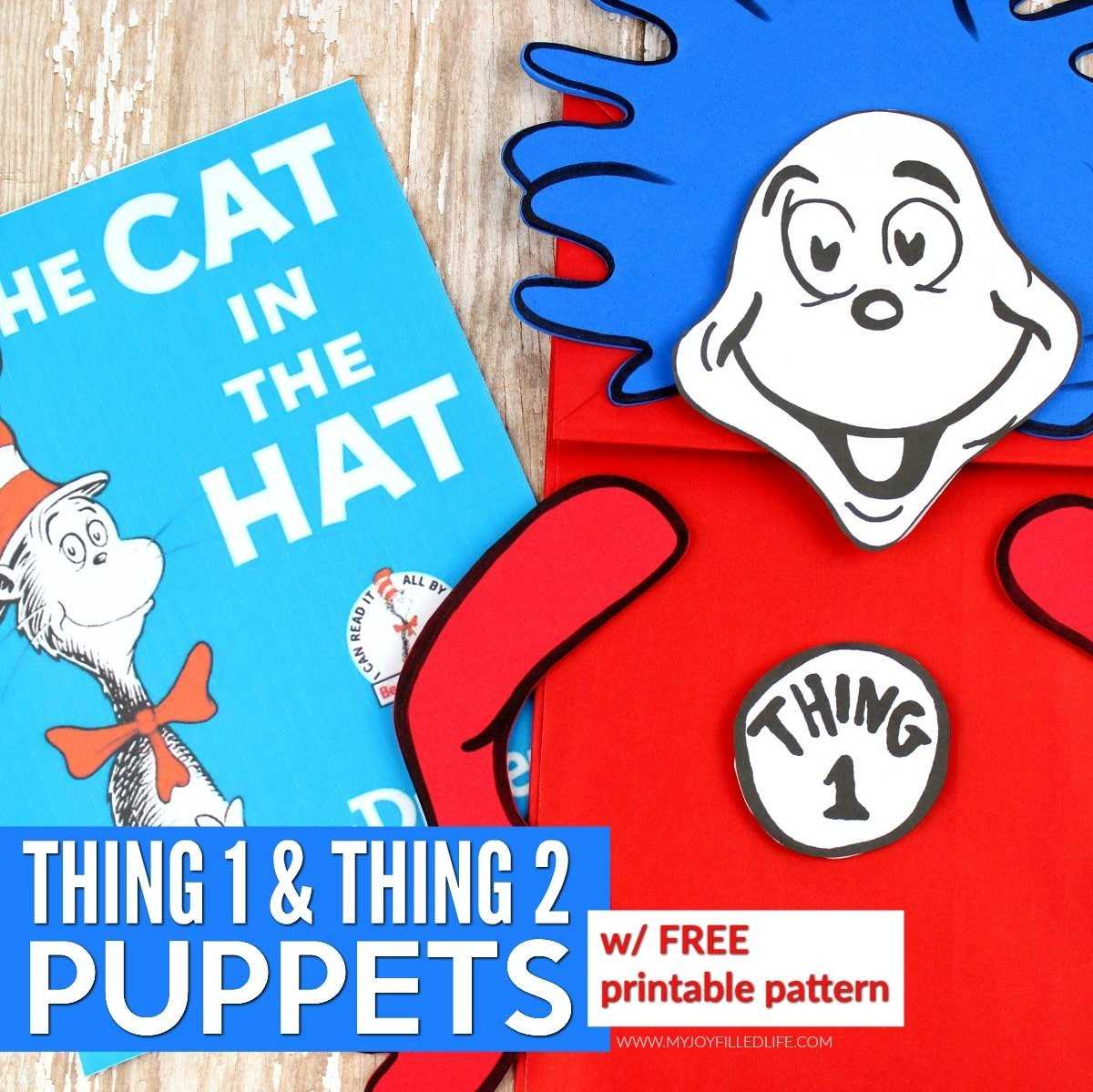 printable thing 1 and thing 2 face template
