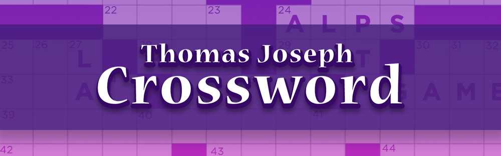 printable thomas joseph crossword puzzles