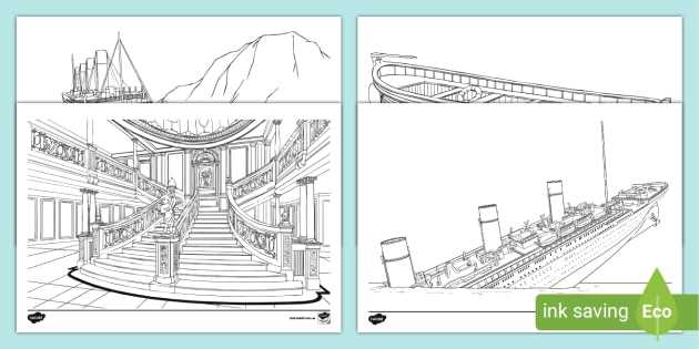 printable titanic coloring pages