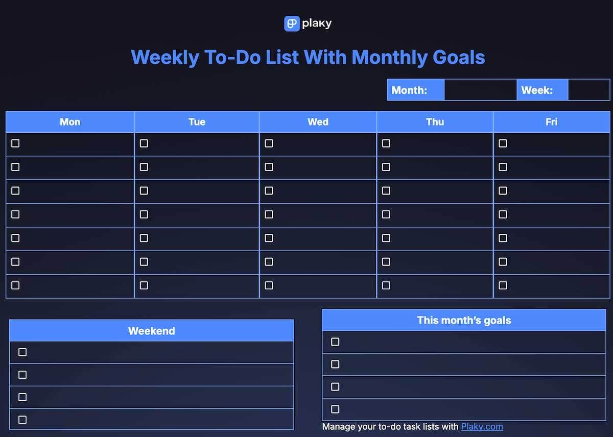 printable to do lists