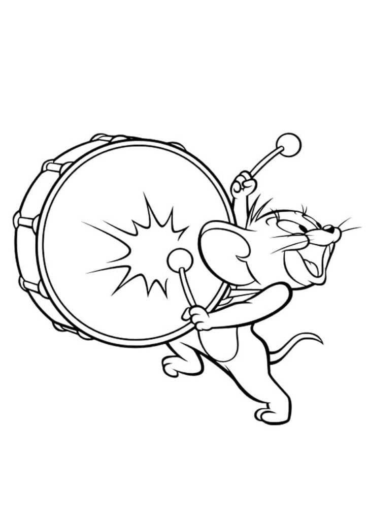 printable tom and jerry coloring pages