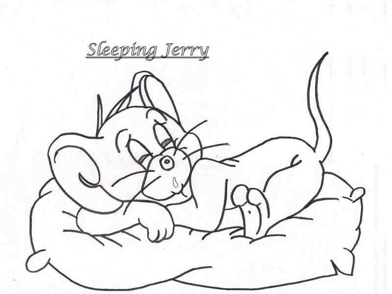 printable tom and jerry coloring pages