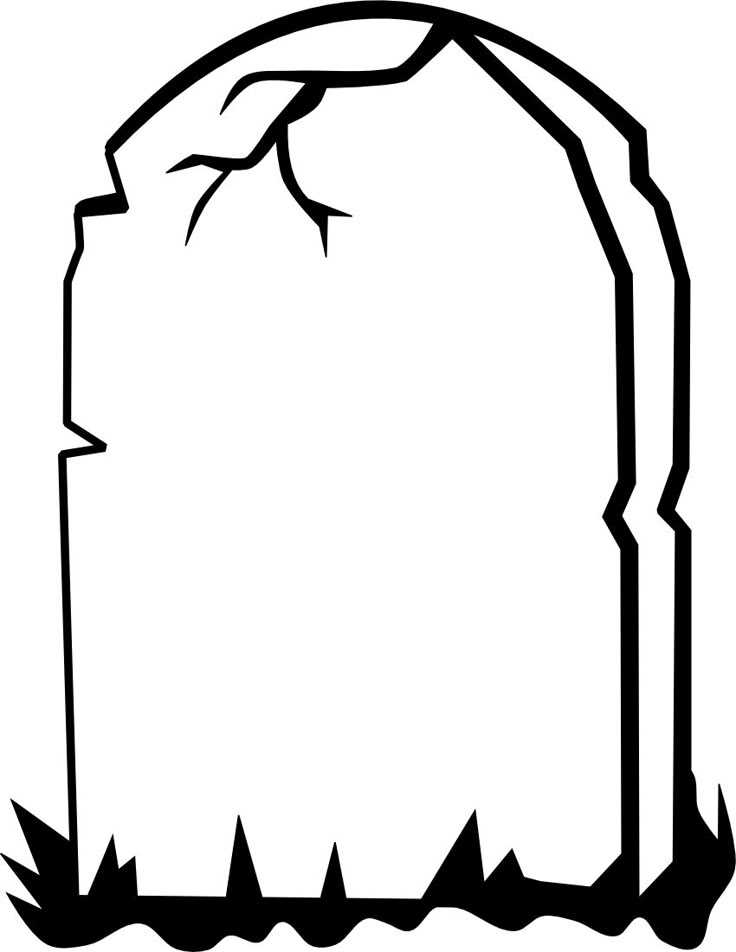 printable tombstone outline