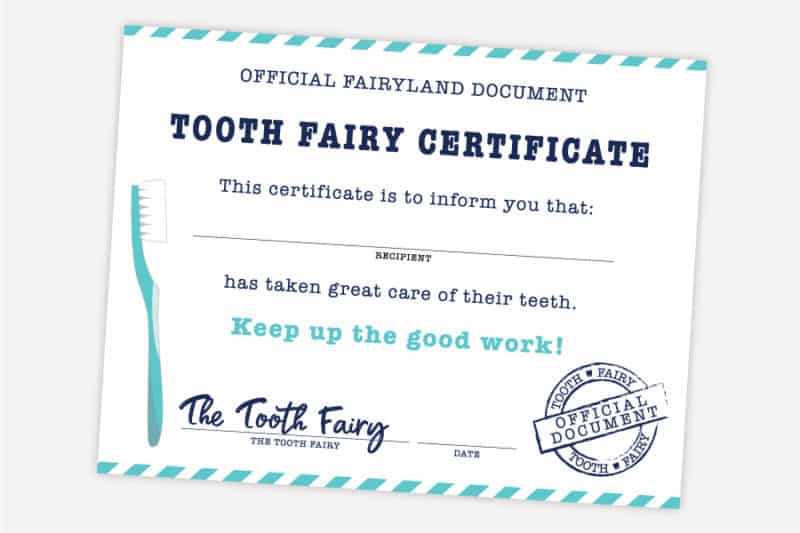 printable tooth fairy letterhead