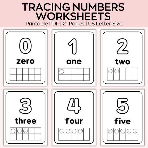 printable tracing numbers worksheets
