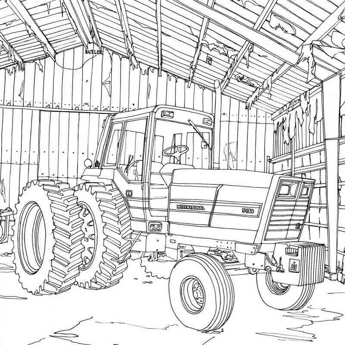printable tractor coloring pages