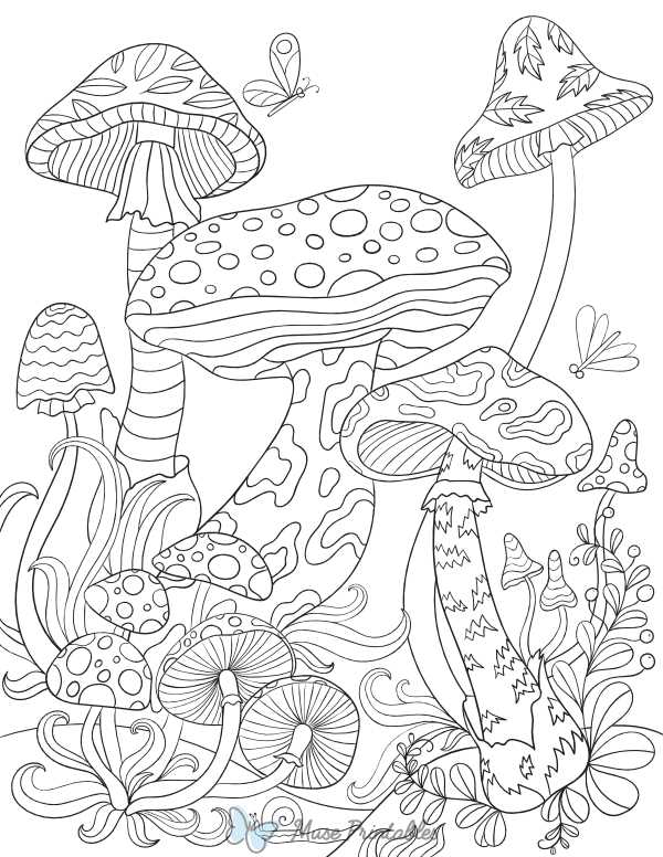 printable trippy coloring pages for adults