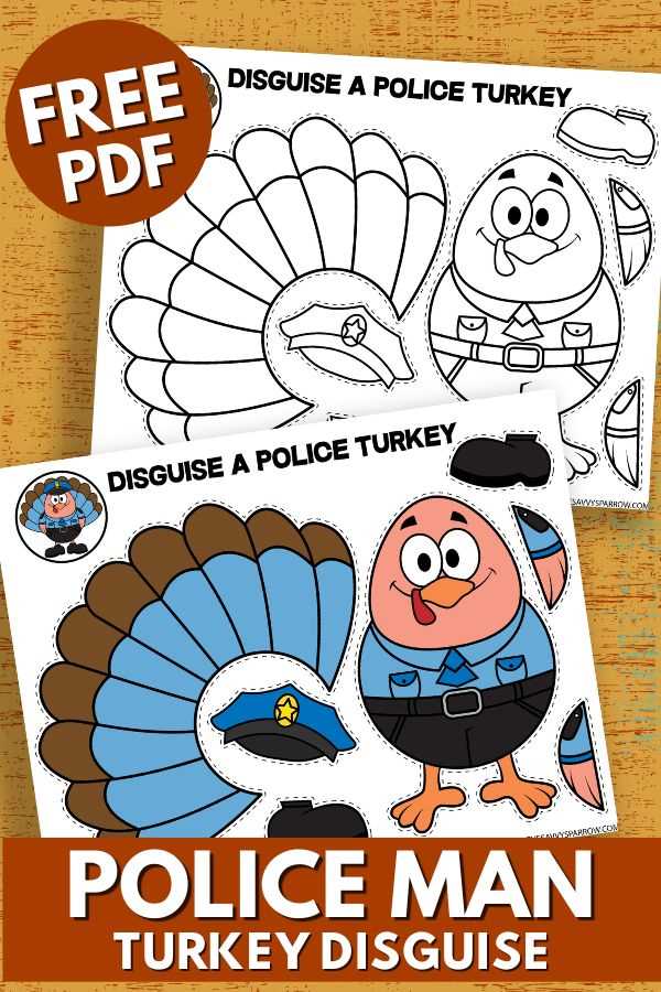printable turkey disguise template