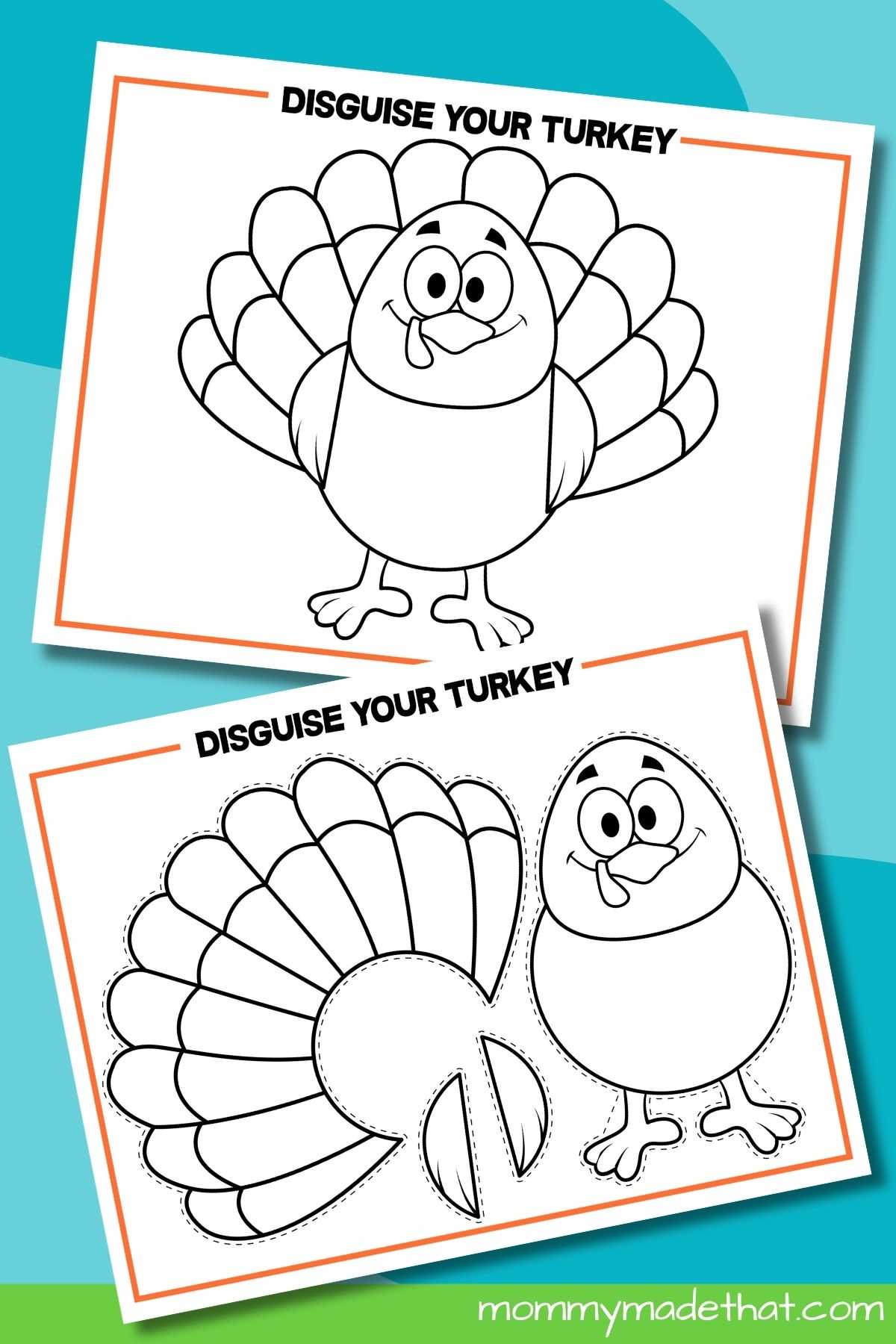 printable turkey disguises