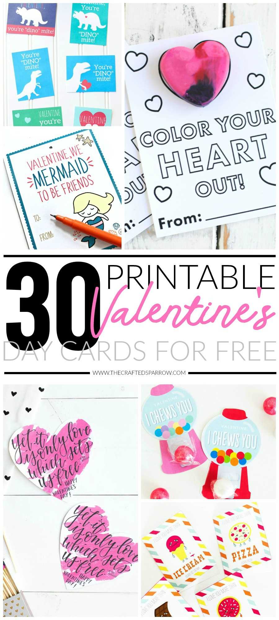 printable valentines day card