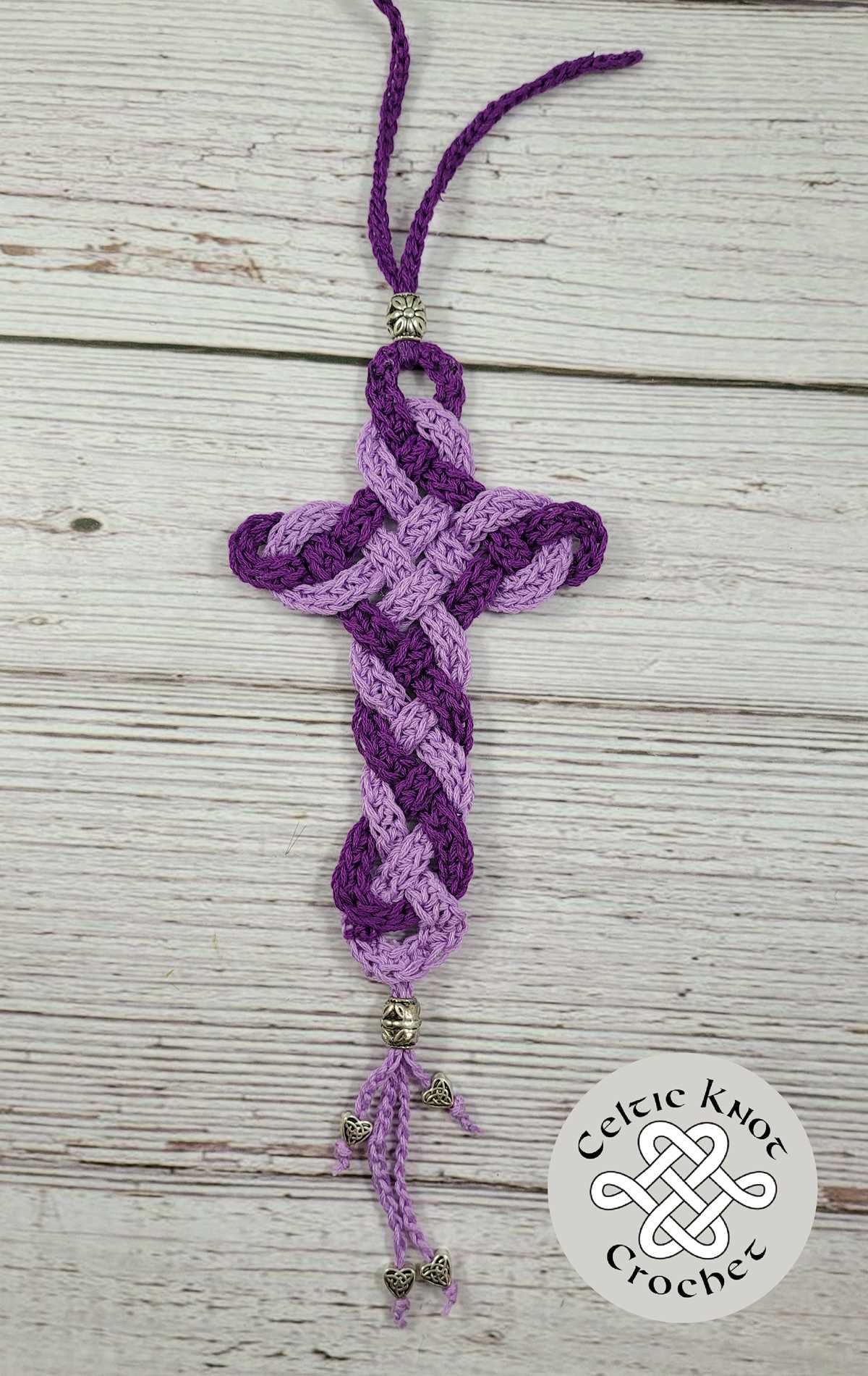 printable version crochet free crochet cross bookmark pattern