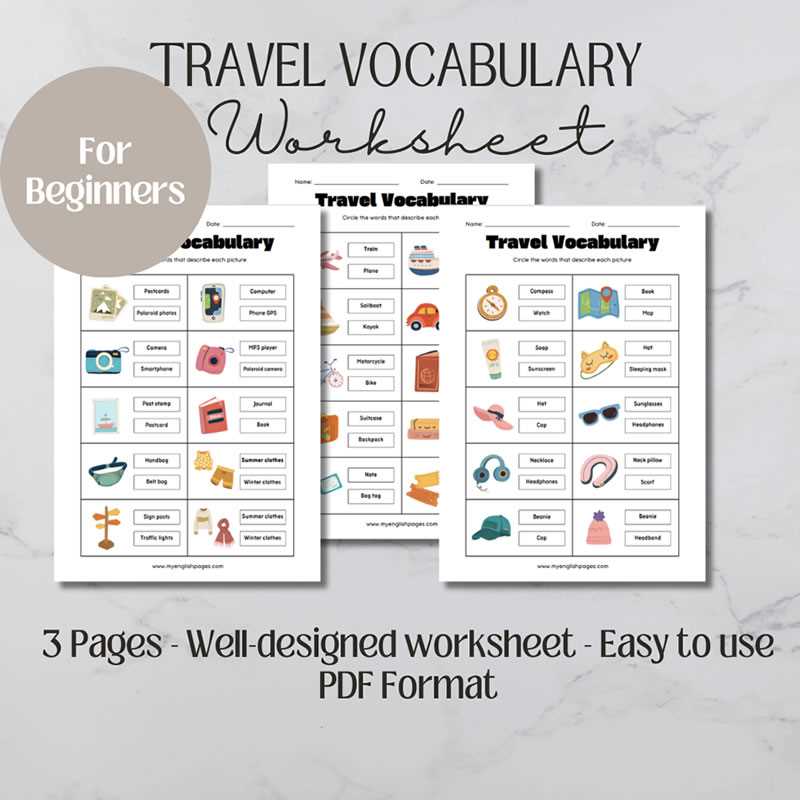 printable vocabulary worksheets
