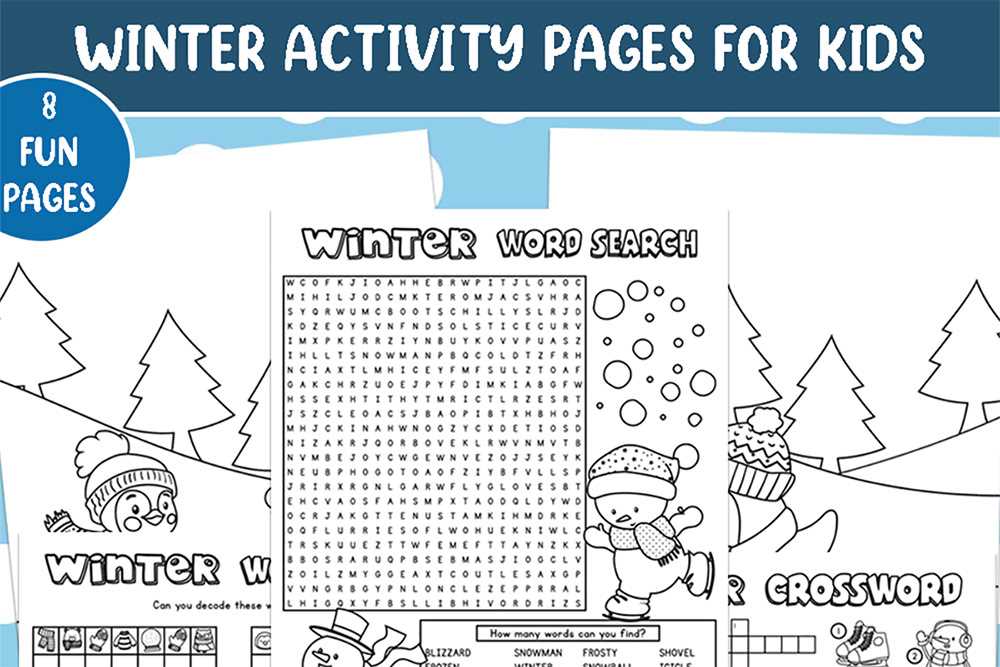 printable winter activity sheets