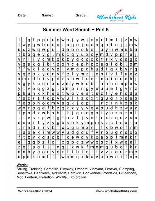 printable word search hard
