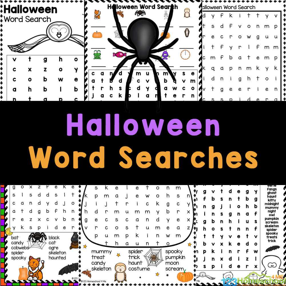 printable word searches halloween