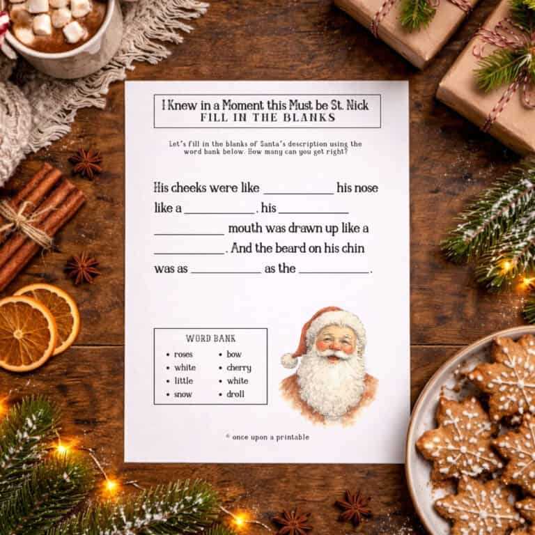 printable words for the twelve days of christmas