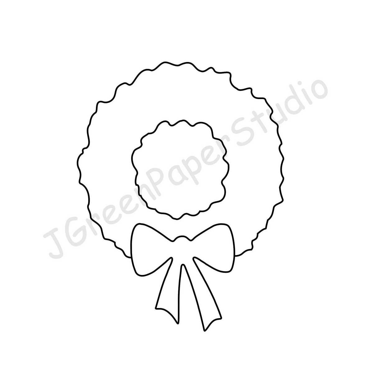 printable wreath template