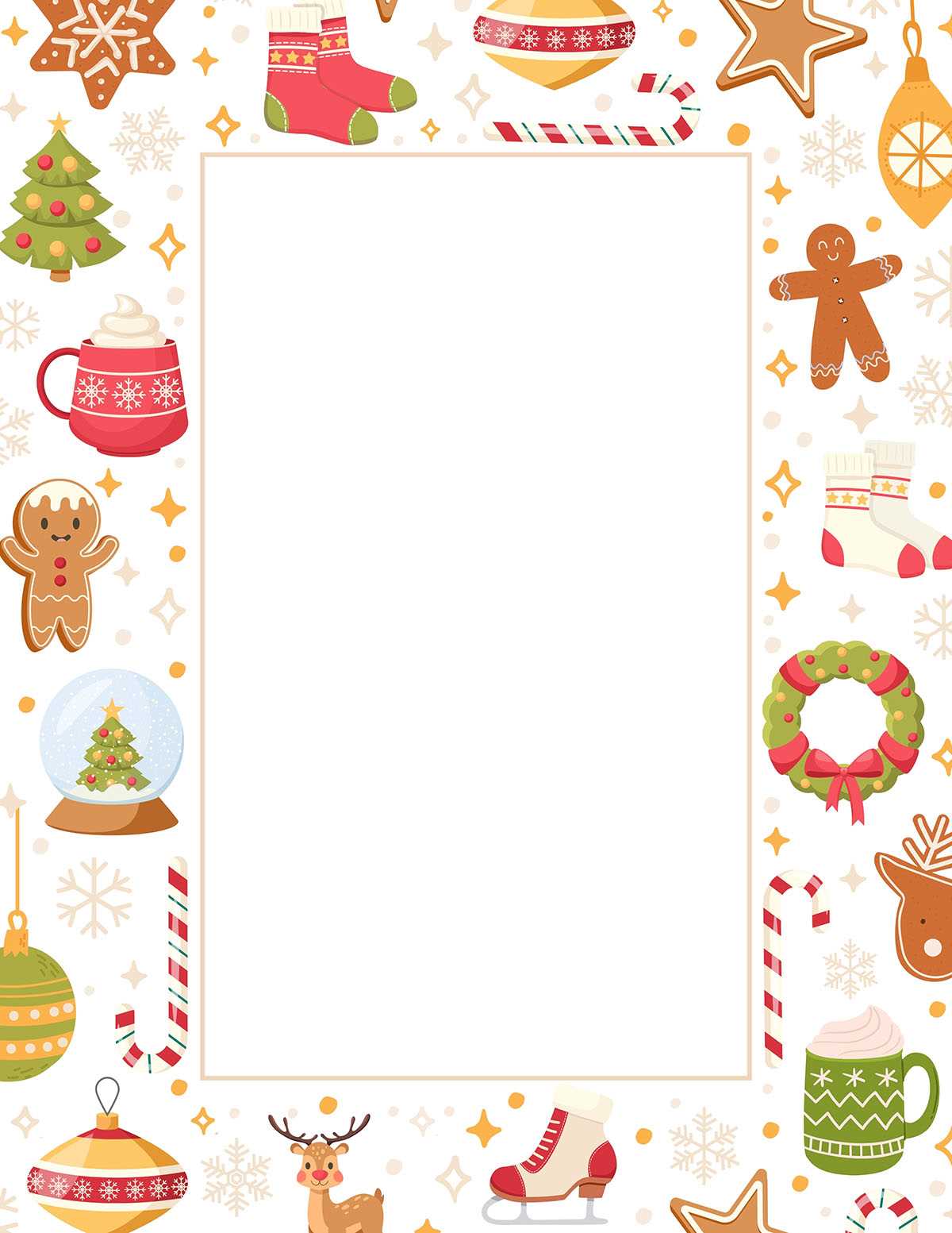 printable xmas borders
