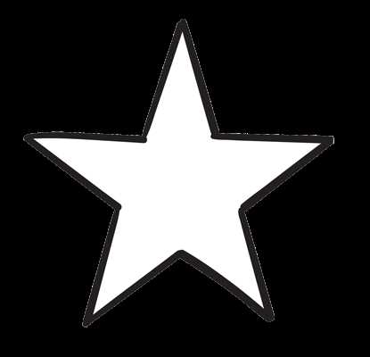full page star template printable