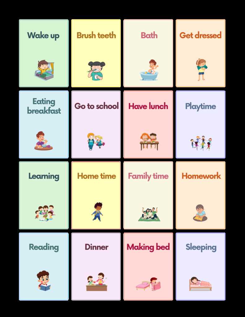 free printable daily schedule for autistic child