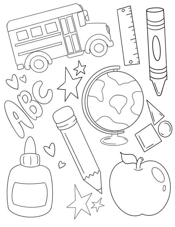 school coloring pages printable