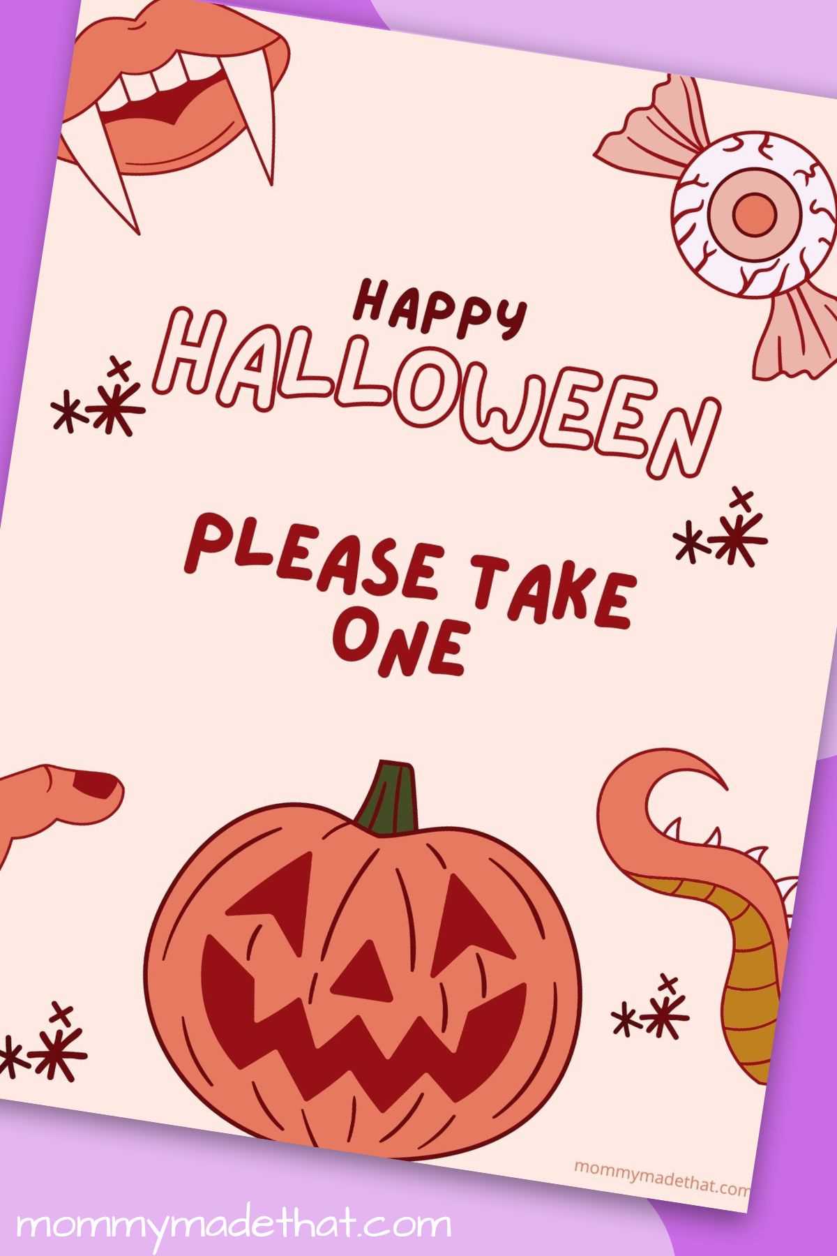 printable happy halloween signs