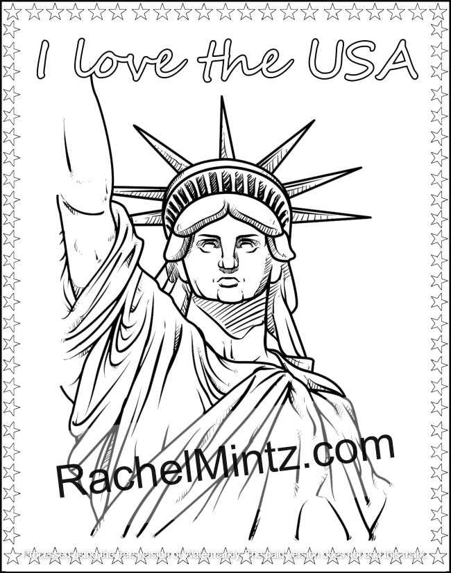 usa coloring pages printable