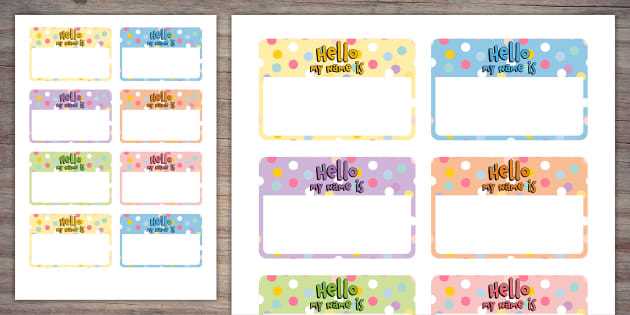 name tags printable