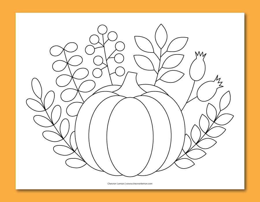 pumpkin leaf pattern printable