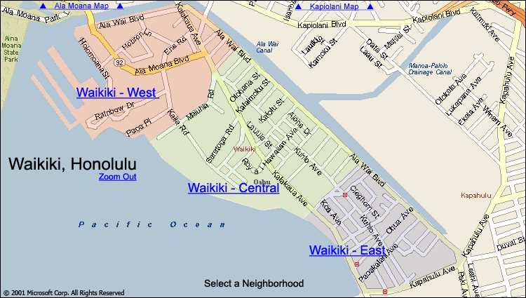 printable map of waikiki