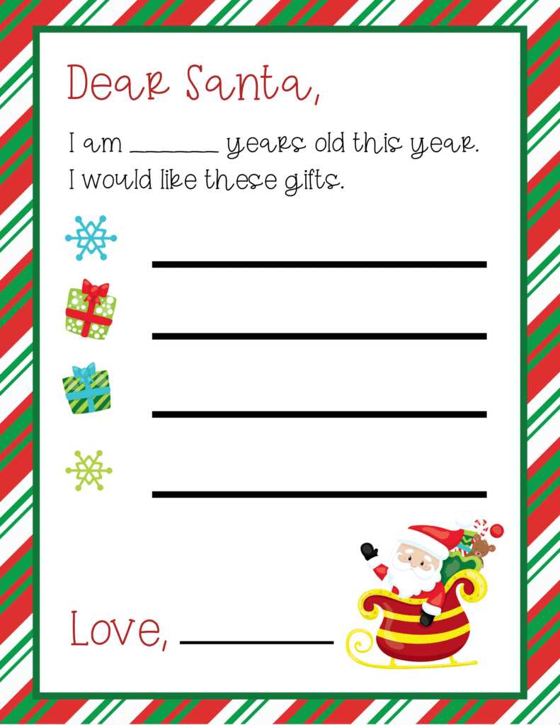 list for santa printable